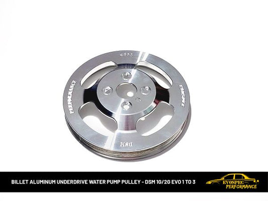 Billet Aluminum Underdrive Water Pump Pulley – DSM 1G/2G Evo 1 to 3