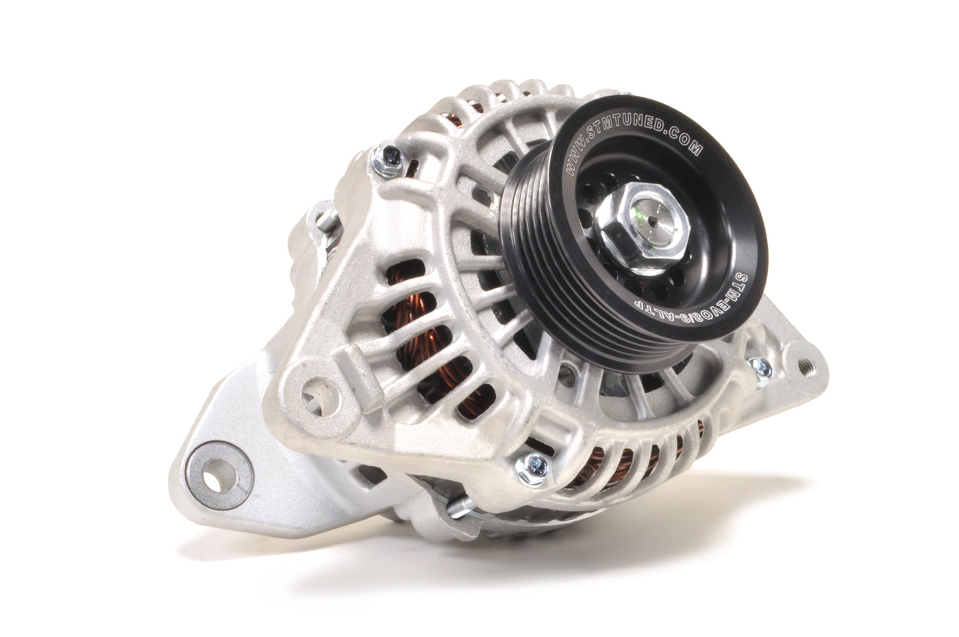STM Under-Driven Alternator Pulley with Raised Guides for Evo 4-9 *Backorder ETA 05/2026*