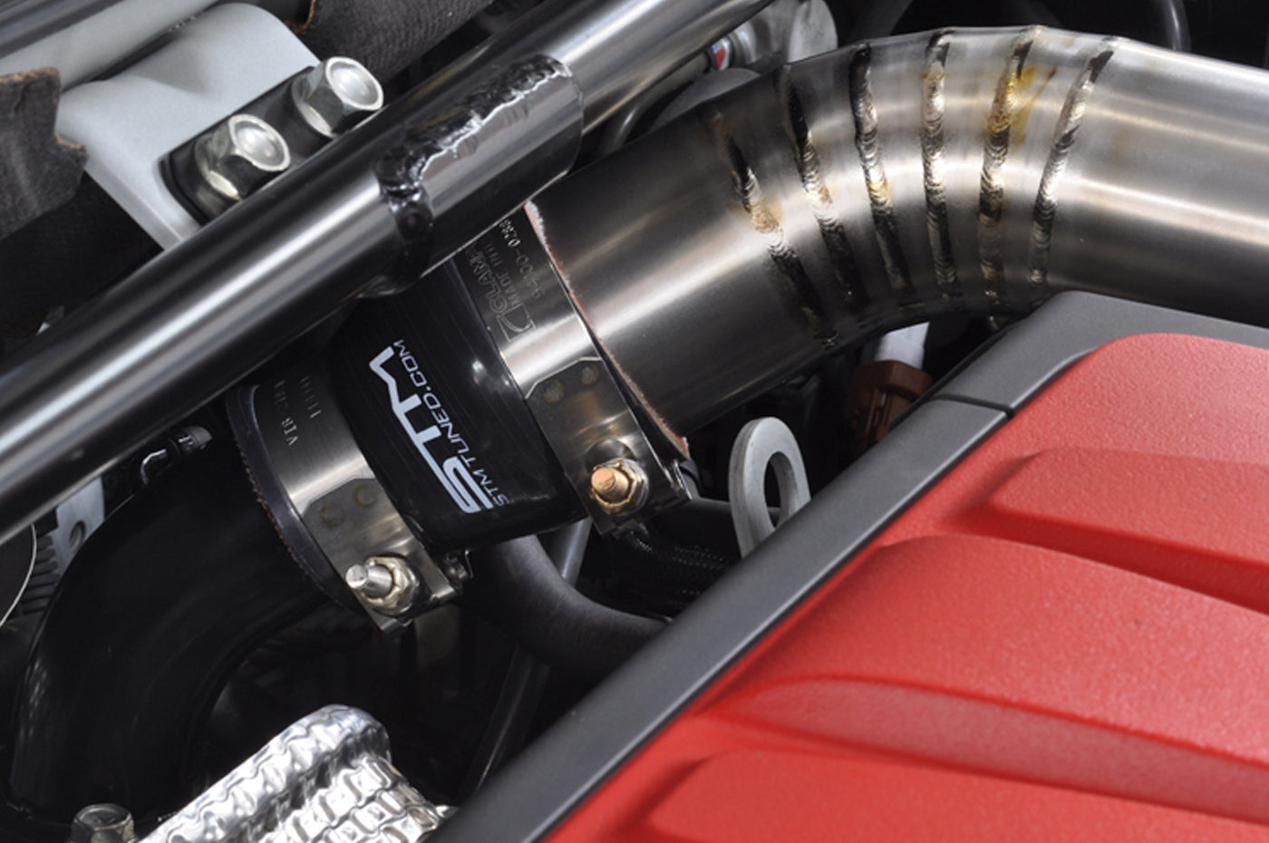 STM Evo X Upper Intercooler Pipe Kit (Titanium)