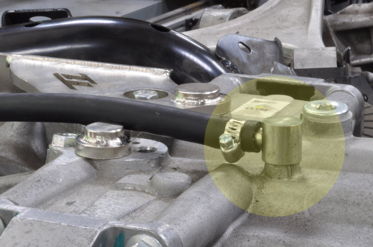 STM Transmission Overflow Catch Can for R35 GTR
