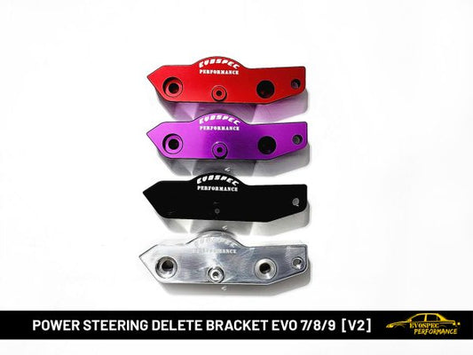 Power Steering Delete bracket Evo 7/8/9