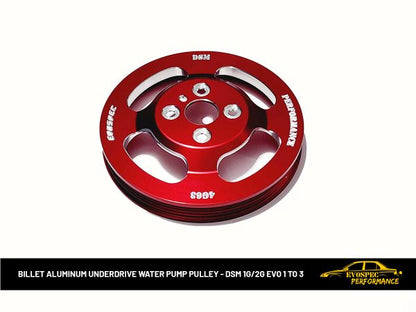 Billet Aluminum Underdrive Water Pump Pulley – DSM 1G/2G Evo 1 to 3