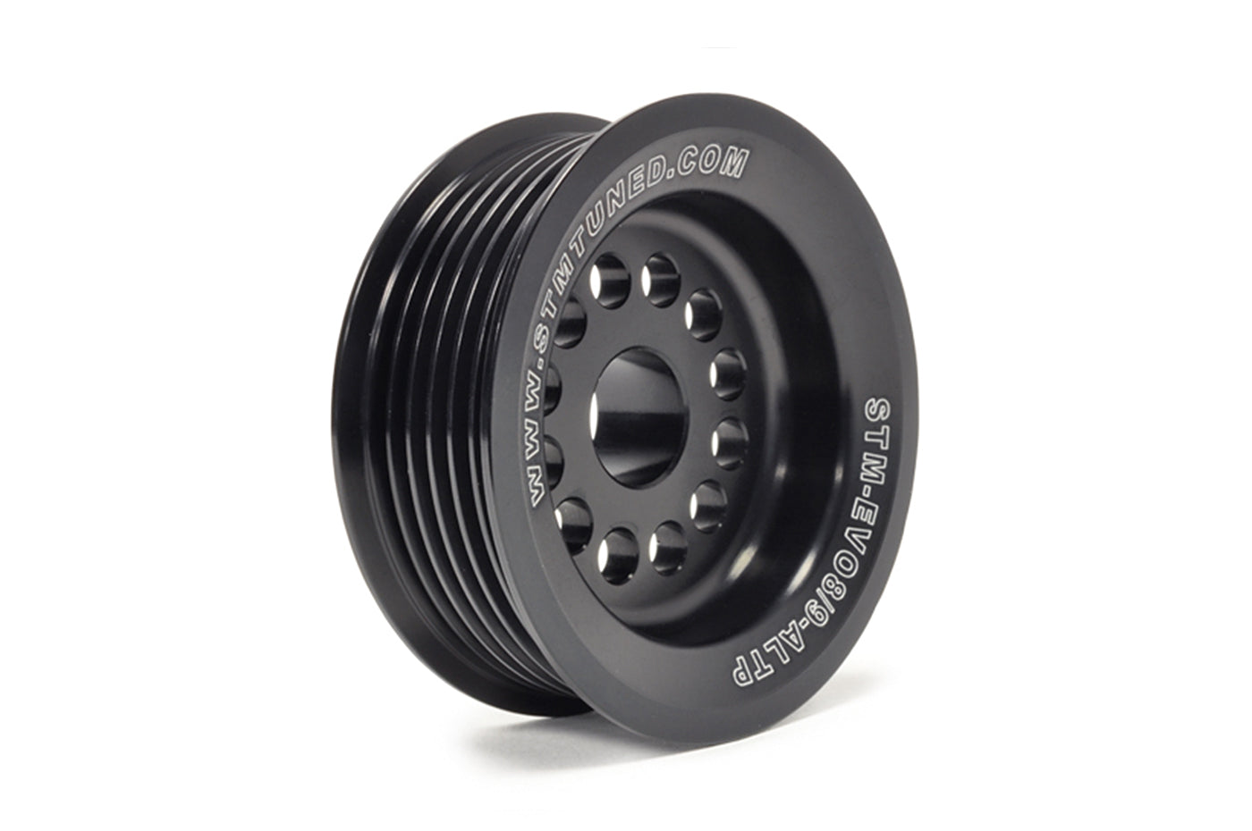 STM Under-Driven Alternator Pulley with Raised Guides for Evo 4-9 *Backorder ETA 05/2026*