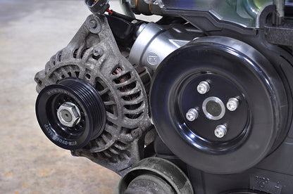 STM Under-Driven Alternator Pulley with Raised Guides for Evo 4-9 *Backorder ETA 05/2026*
