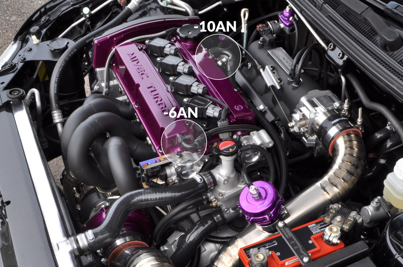 STM Evo 7/8/9 Oil Catch Can Trans Mount Vented