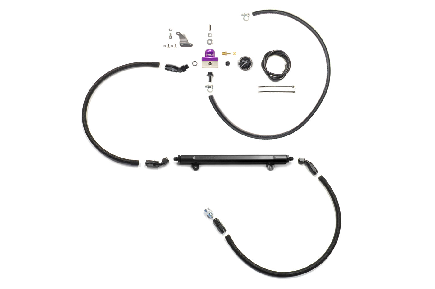 STM Fuel Feed and Return Kit with Rail for Evo 8/9 (FFRR)