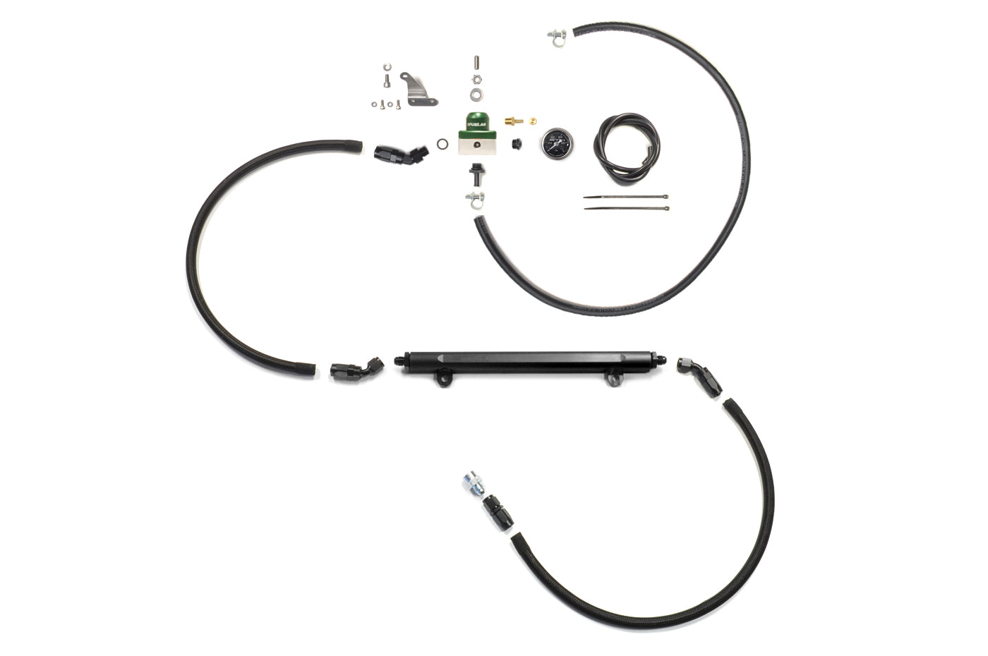 STM Fuel Feed and Return Kit with Rail for Evo 8/9 (FFRR)