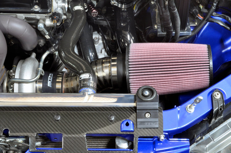 STM 3.5" Titanium SD Intake Burned Blue (No MAF) for Evo 8/9