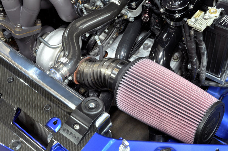 STM 3.5" Titanium SD Intake Burned Blue (No MAF) for Evo 8/9