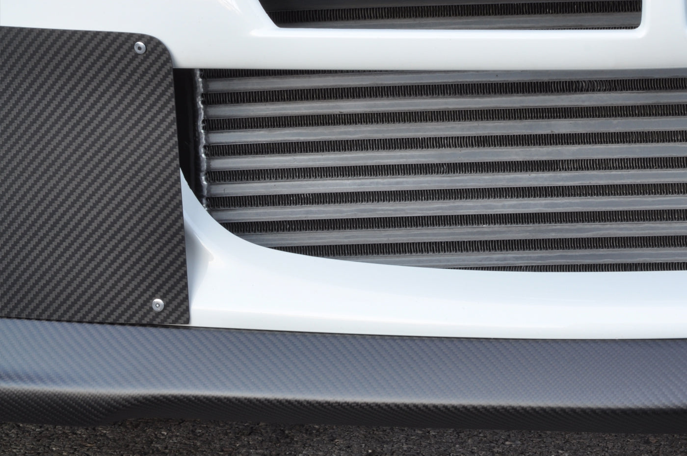 STM Carbon Fiber Front Bumper Shutters - Evo 9