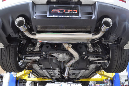STM Evo X Stainless Cat-Back Dual Exit Exhaust (With Muffler)