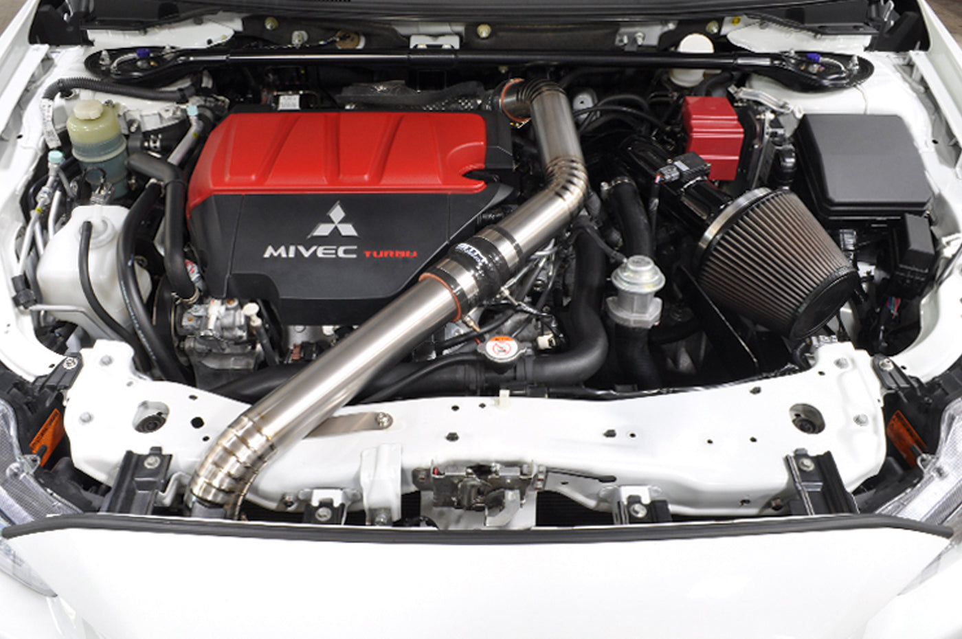 STM Evo X Upper Intercooler Pipe Kit (Titanium)