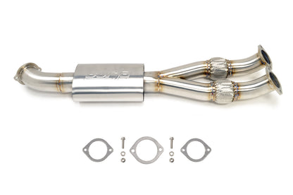STM Stainless Race Y-Pipe with Muffler for R35 GTR (Not for Street Use)