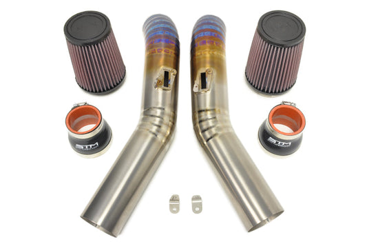STM R35 GTR Titanium Intakes (Burned Blue)