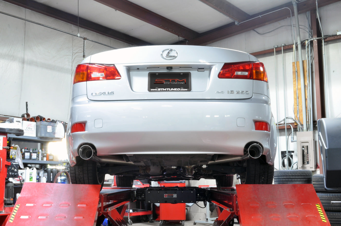 STM Stainless Axle-Back Exhaust for 2006-2013 Lexus IS250/IS350