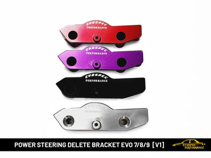 Power Steering Delete bracket Evo 7/8/9