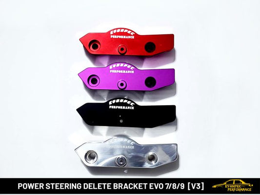 Power Steering Delete bracket Evo 7/8/9